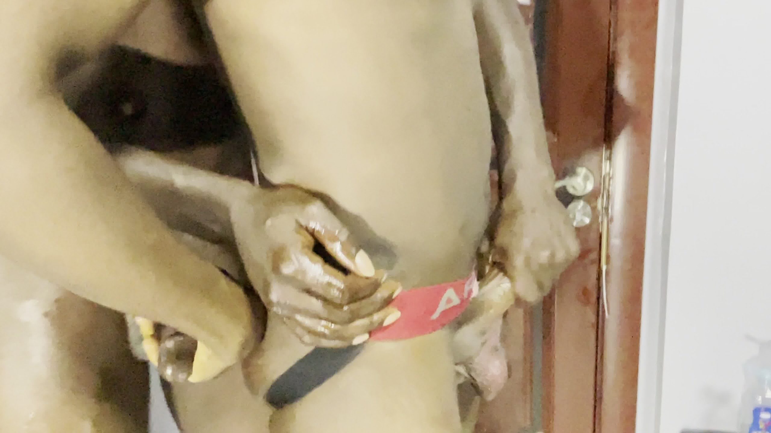 Bouncing so hard on his big dick