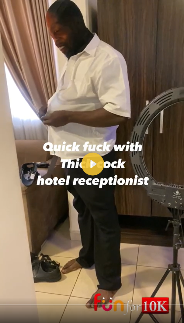 quick fuck with thick dick hotel receptionist guy